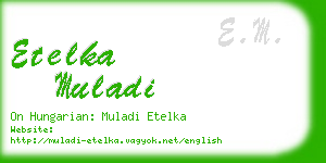 etelka muladi business card